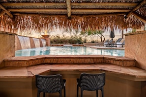 Outdoor pool, a heated pool - Heated pool w/swim up bar, game room & much more! (Scottsdale)