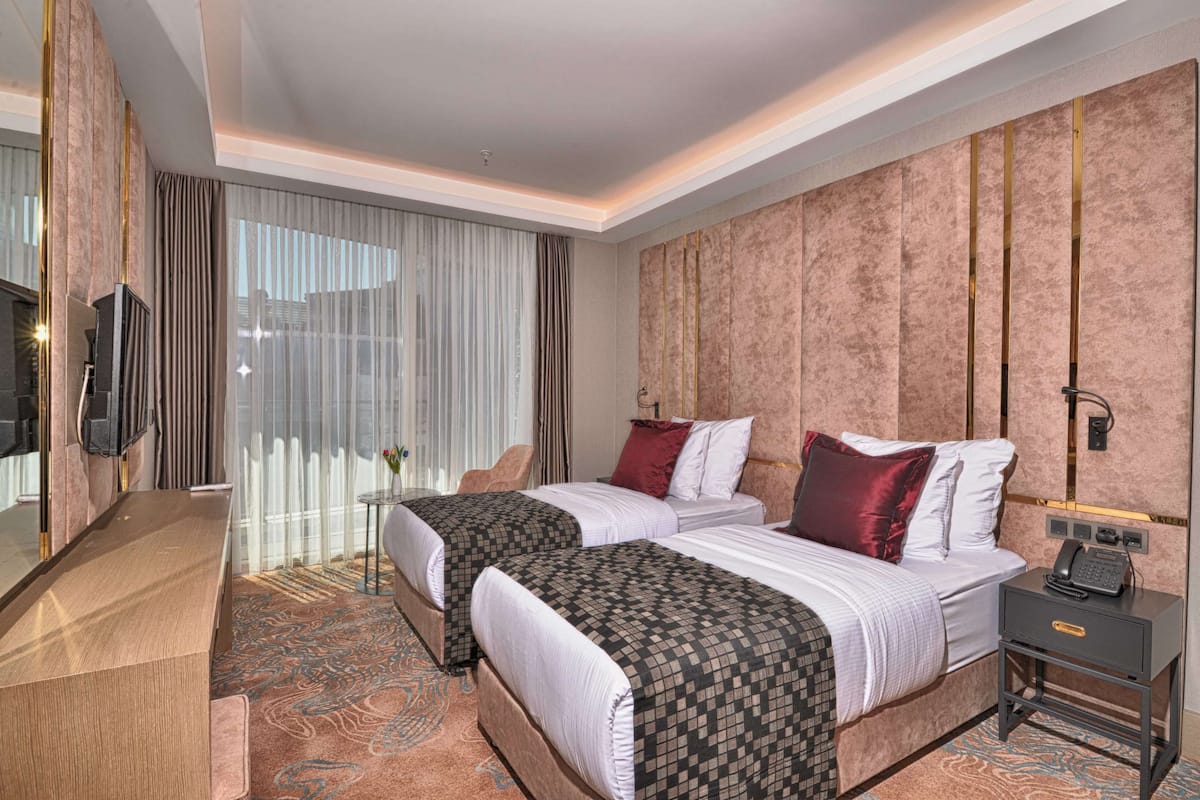 Premium bedding, minibar, in-room safe, desk