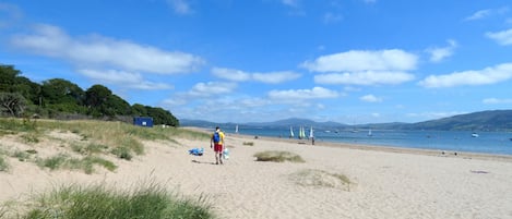 Private beach, white sand