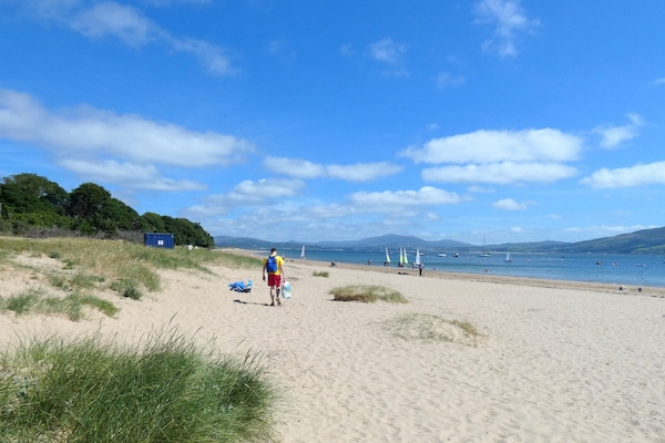 Private beach, white sand