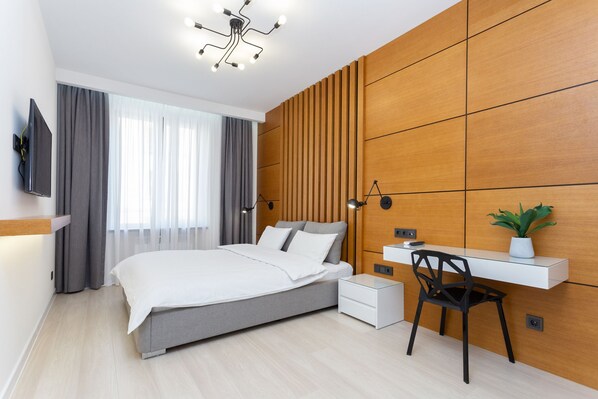 Deluxe-Apartment (floor 2) | 1 Schlafzimmer, Allergikerbettwaren, Zimmersafe, individuell dekoriert