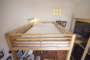 Duplex, 1 chambre | 1 chambre, fer et planche à repasser, literie fournie