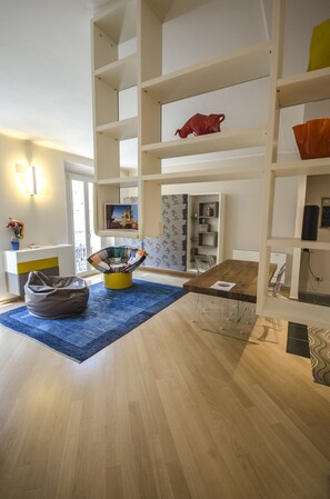 Apartment, 1 Bedroom | Living area | Flat-screen TV