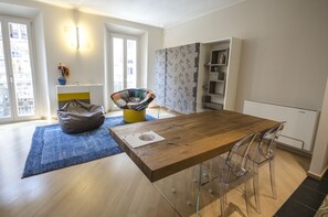 Apartment, 1 Bedroom | Living area | Flat-screen TV