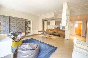 Apartment, 1 Bedroom | Living area - Luxury 65mq Under the 2 Towers (Bologna)