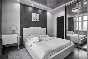 Apartamento luxo | 2 quartos, roupas de cama antialérgicas, individualmente decorados