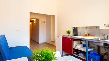 Apartamento, 1 habitación (B) | Zona de estar | Una televisión LCD