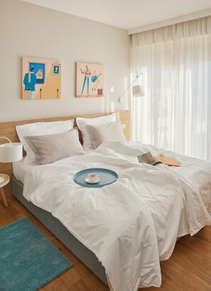 1 bedroom, laptop workspace, soundproofing, iron/ironing board