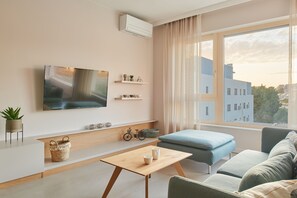 Appartement Supérieur, 1 chambre, balcon | Coin séjour