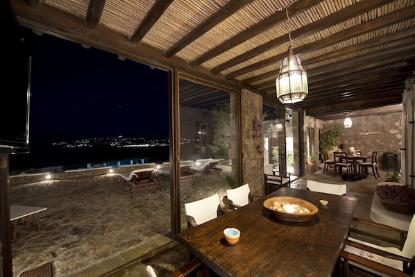 Udsigt fra overnatningsstedet