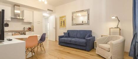 Appartement, 1 chambre (Acqua) | Coin séjour | Télévision à écran plat, Netflix, services de streaming