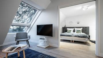 1 habitación, ropa de cama de alta calidad y escritorio