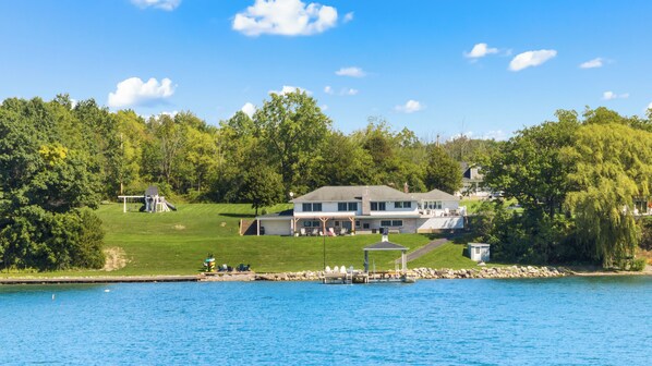 Unclassified image, 1 of 77, button - Wide Open Views: lakefront home with hot tub (Geneva)