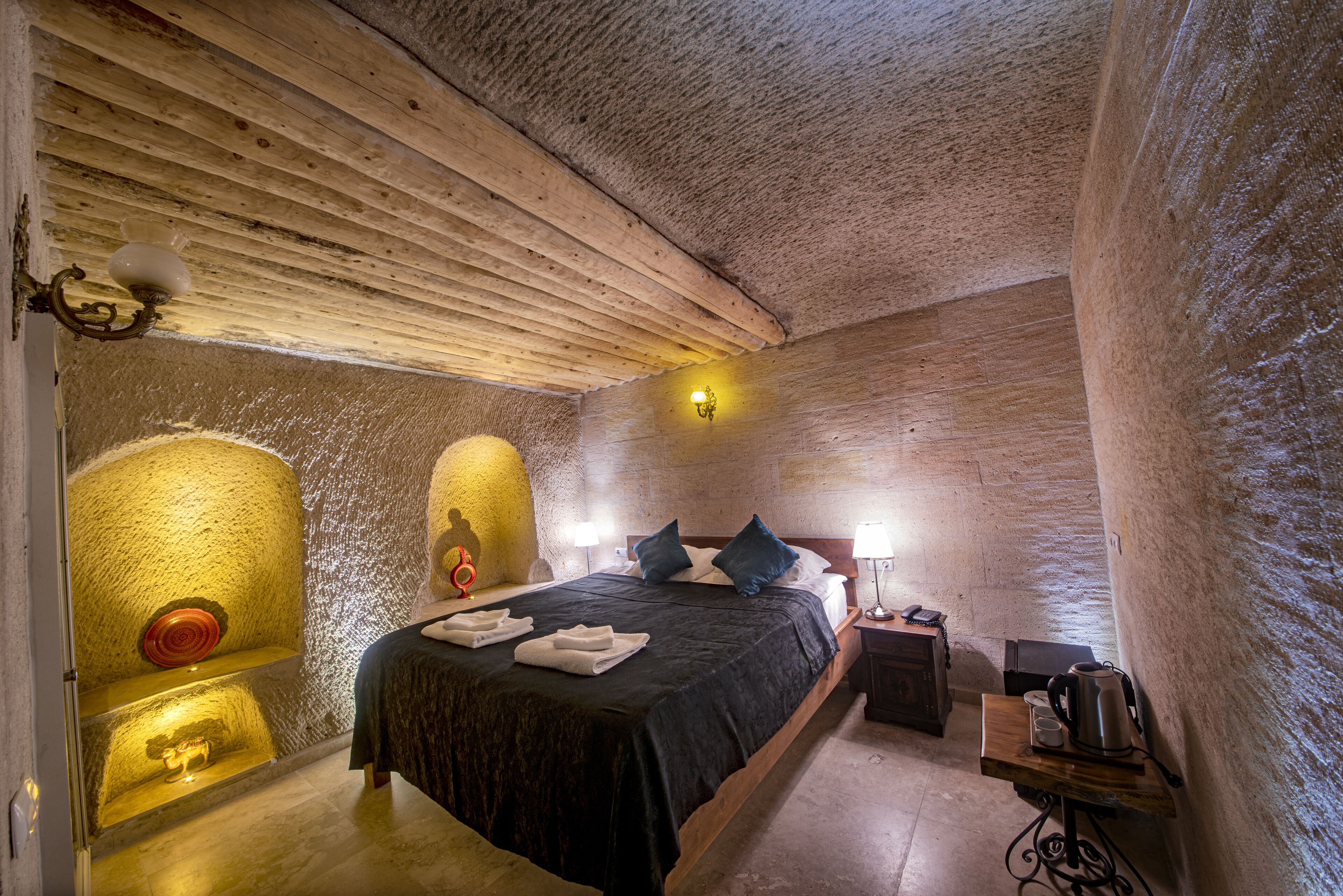 deluxe double room (tulpar cave) | premium bedding, down duvets, memory-foam beds, minibar