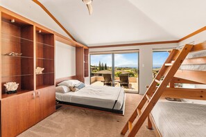 2 bedrooms, desk, iron/ironing board, travel cot