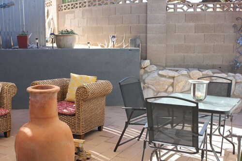 Guest house at the base of Pusch Ridge Mountain