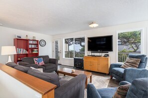 TV, fireplace, DVD player