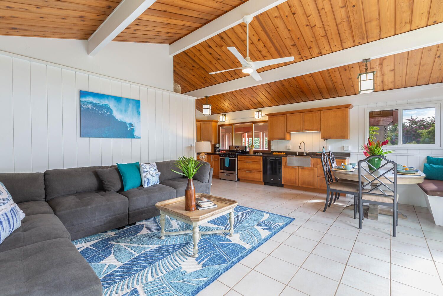 Smart TV, DVD player, books