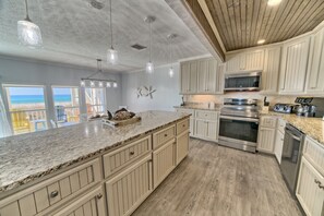 Fridge, microwave, oven, stovetop - Beach Front 1st floor with Amazing Views (Panama City Beach)