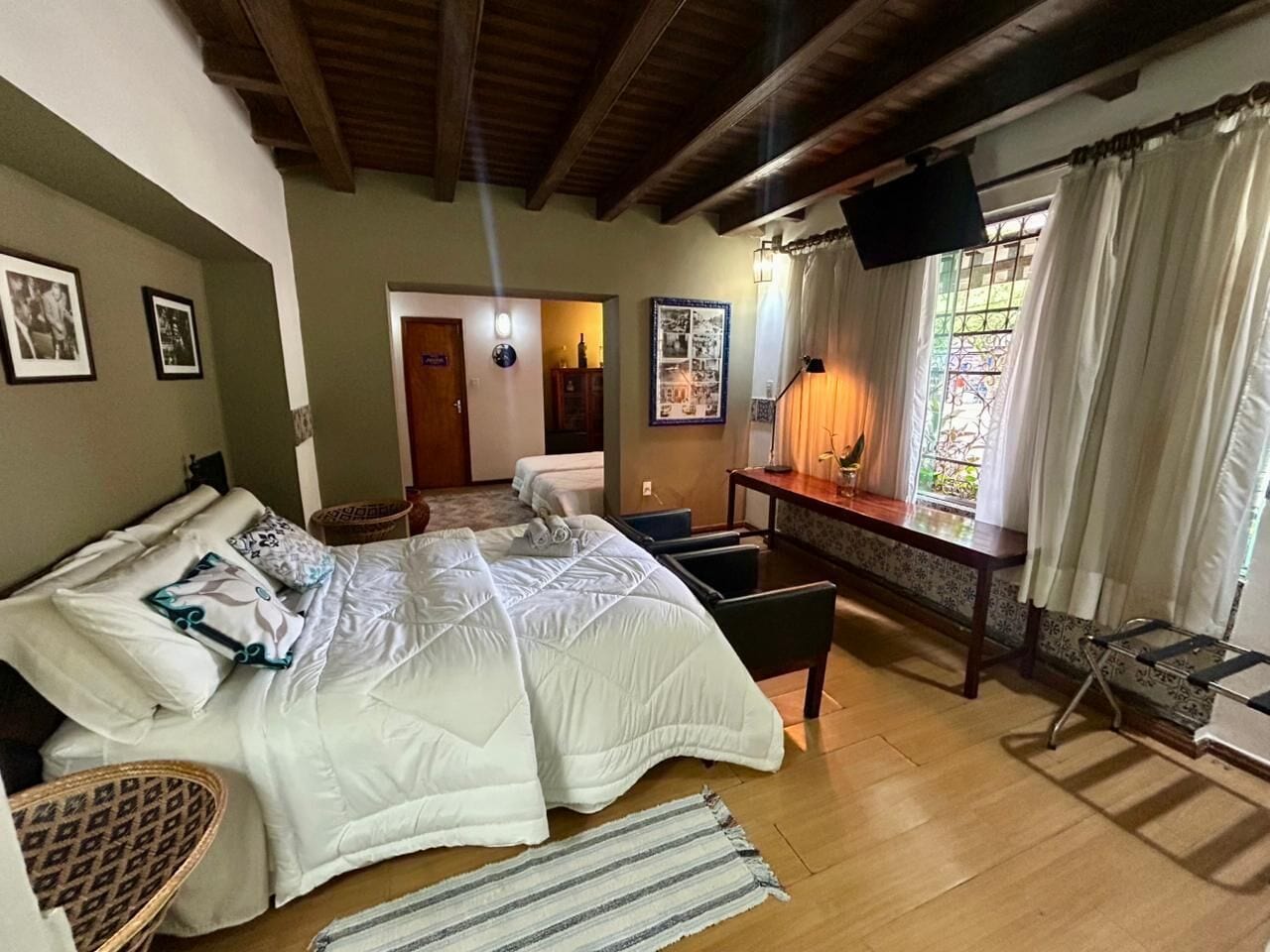 Quarto quádruplo luxo | Roupas de cama premium