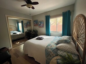 4 habitaciones, escritorio, tabla de planchar con plancha y wifi gratis