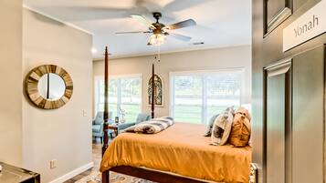 1 habitación, tabla de planchar con plancha, internet y ropa de cama