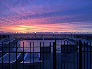 A heated pool