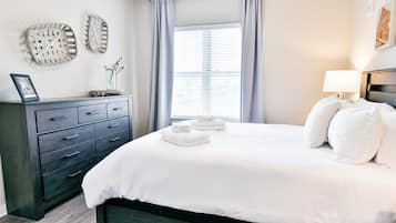 2 bedrooms, iron/ironing board, travel crib, WiFi