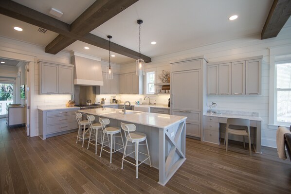 House, 5 Bedrooms | Private kitchen | Cookware/dishes/utensils - More Grayter - 12 Garfield by Dune Vacation Rentals (Santa Rosa Beach)