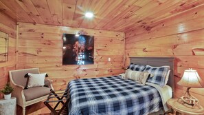 1 bedroom, free WiFi, bed sheets - Cozy Cabin 1 at Cave Run Cabins near Cave Run Lake & MSU (Morehead)