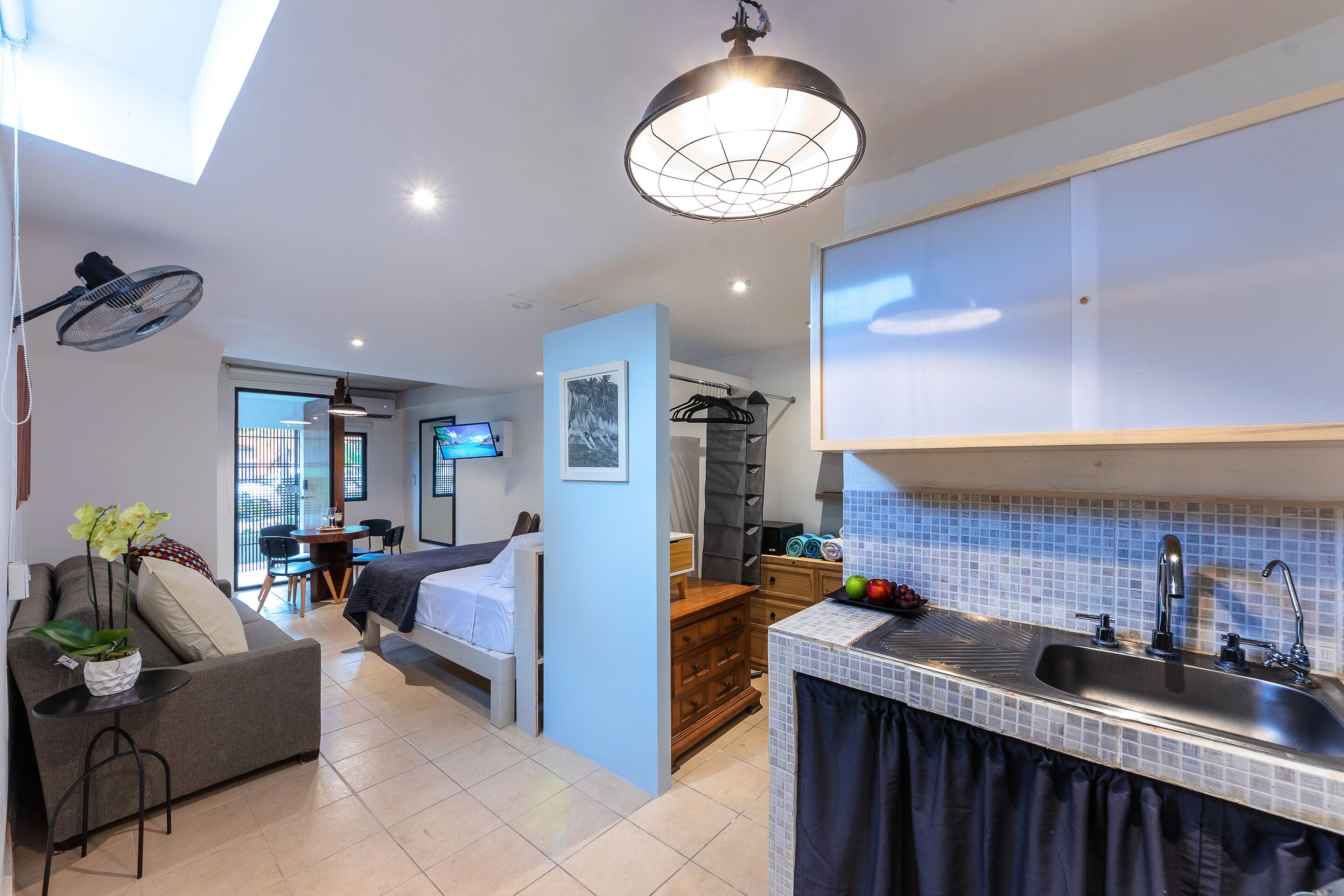 Blackout drapes, iron/ironing board, WiFi, bed sheets