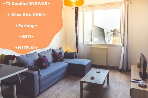 ✦T2 DOUILLET BY DIVAS✦ DÉCO ETCHNIQUE✦PARKING✦WIFI