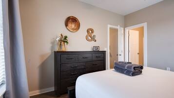 2 bedrooms, iron/ironing board, travel crib, WiFi