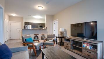 TV, DVD player, offices