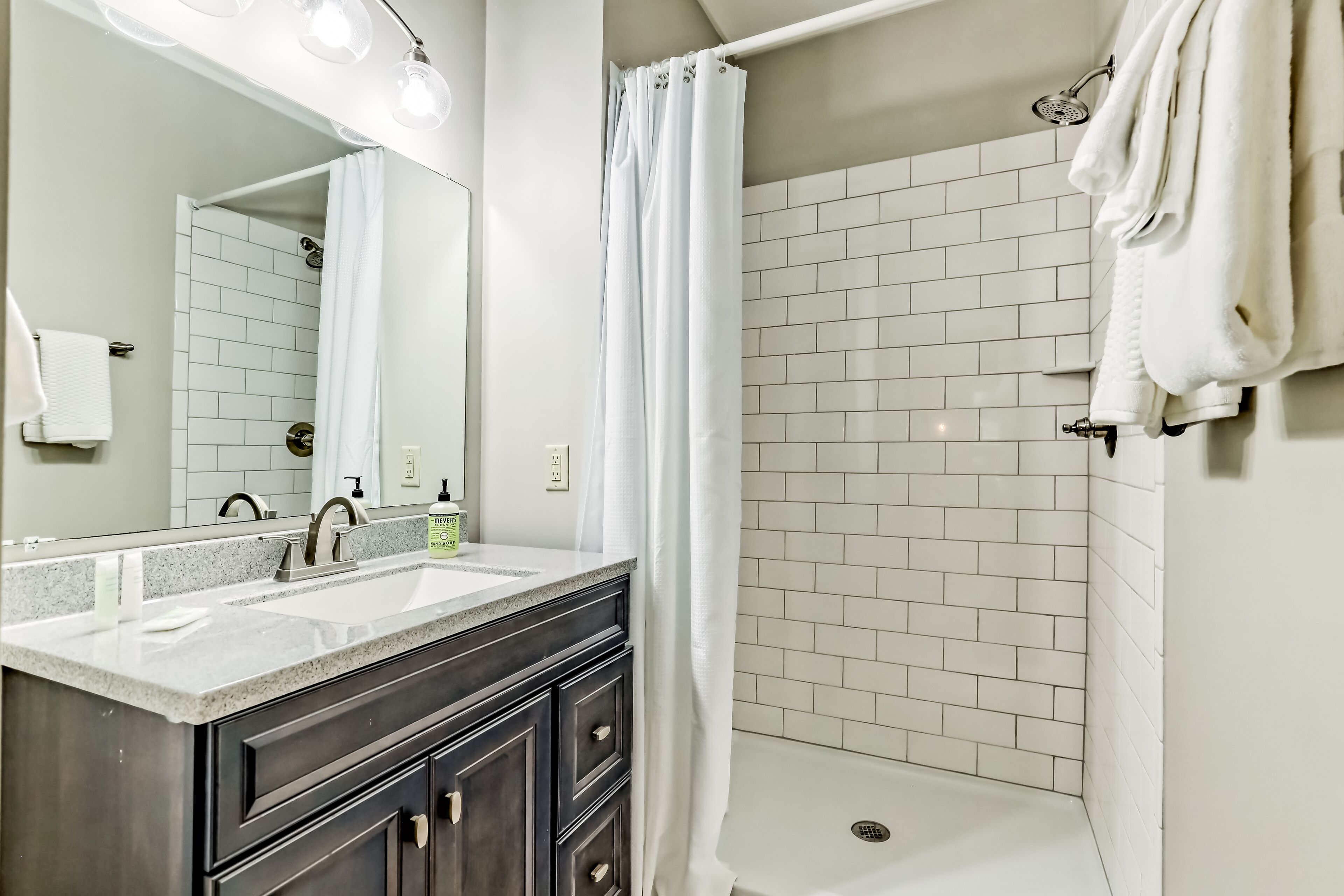 Hair dryer, towels