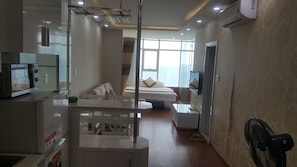 Sea View Apartment 2 Beds | Living area - Nina Apartments (Nha Trang)