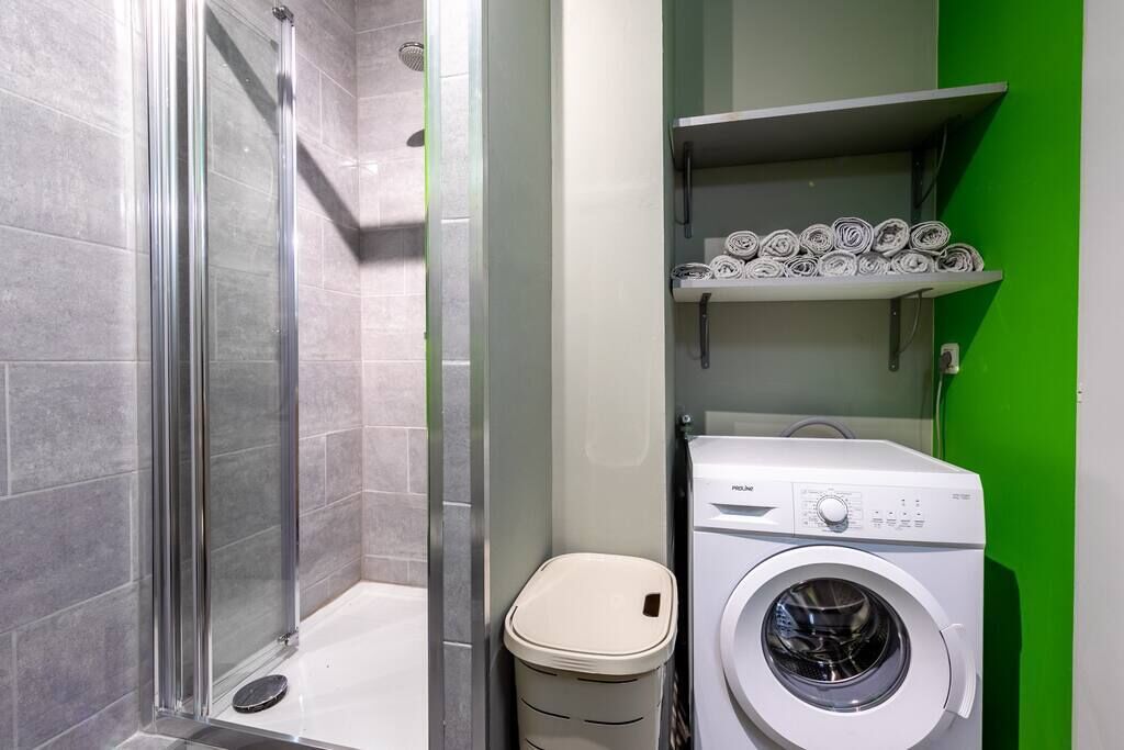 Free toiletries, hair dryer, towels