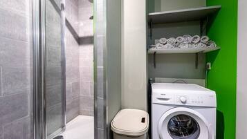 Free toiletries, hair dryer, towels