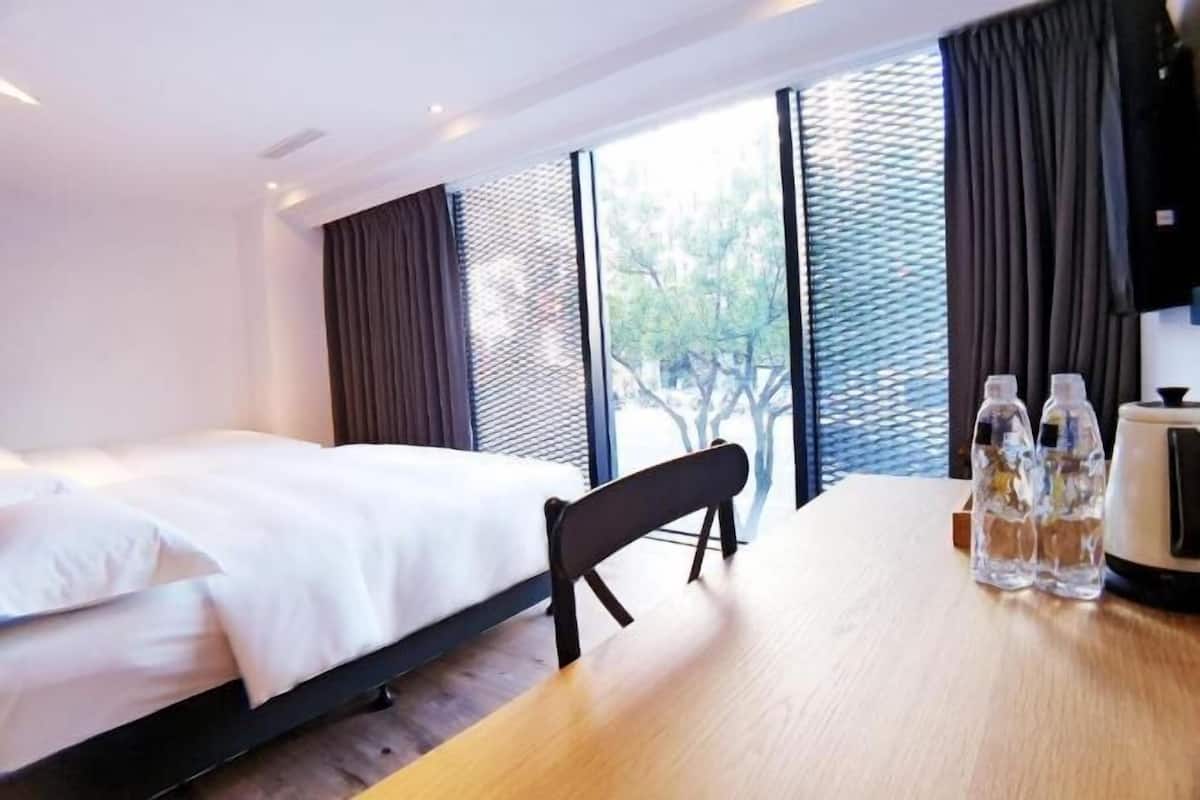 Down duvets, blackout curtains, free WiFi, bed sheets