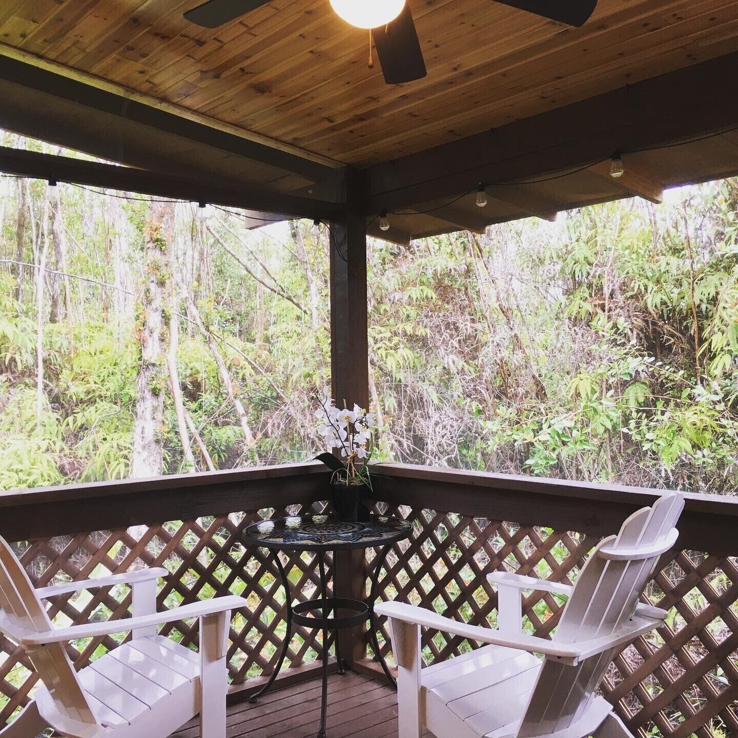 屋外ダイニングエリア