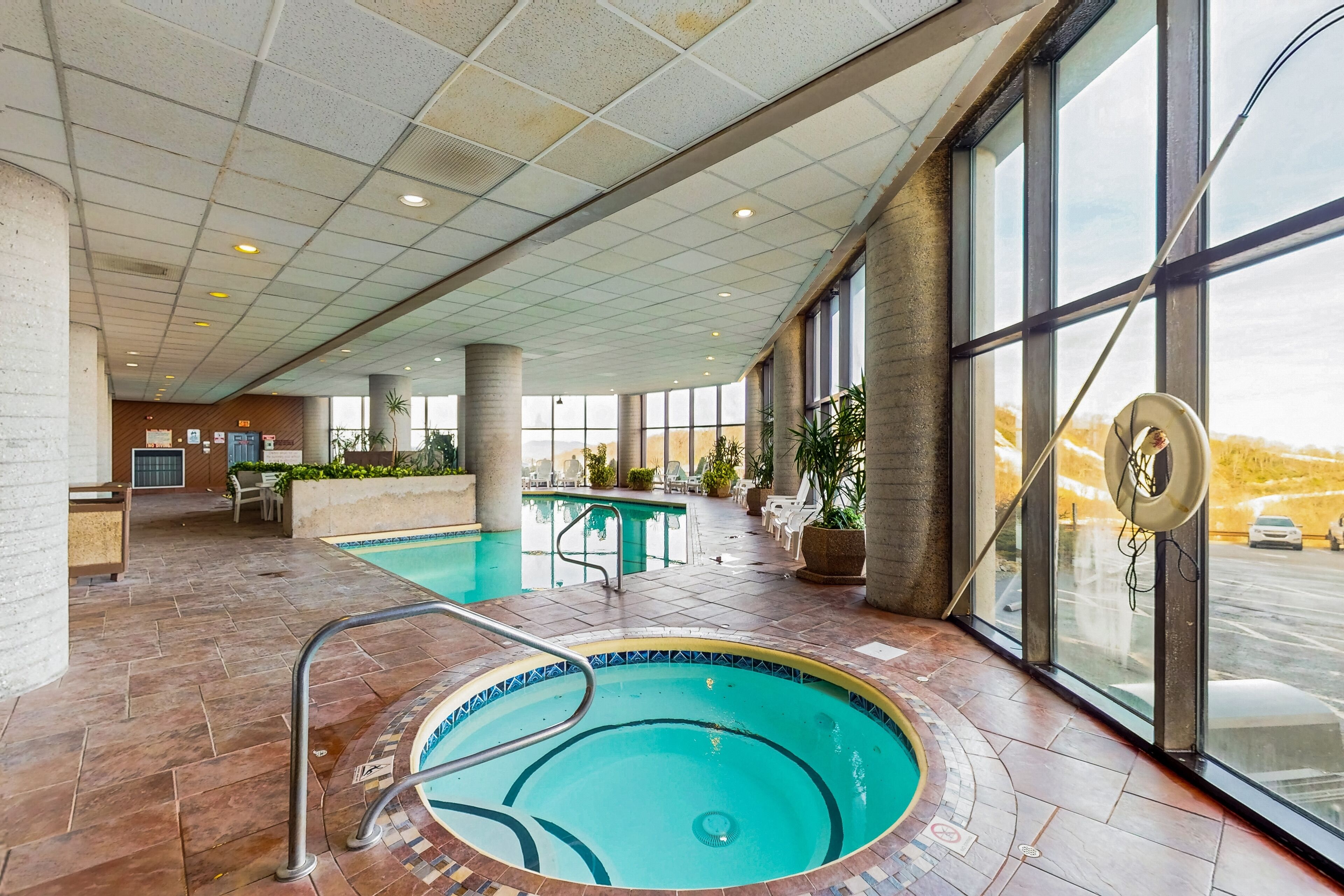 Indoor pool, a heated pool