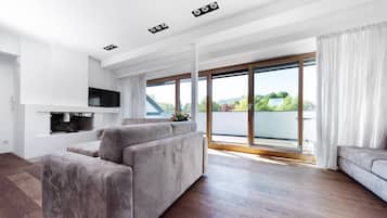 Appartement Luxe | Salle de séjour | Télévision à écran plat