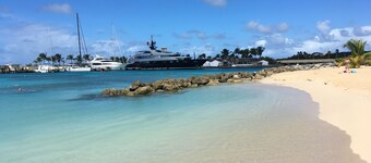 Luxury one bed apartment at Port St Charles Marina, with views of the Caribbean 