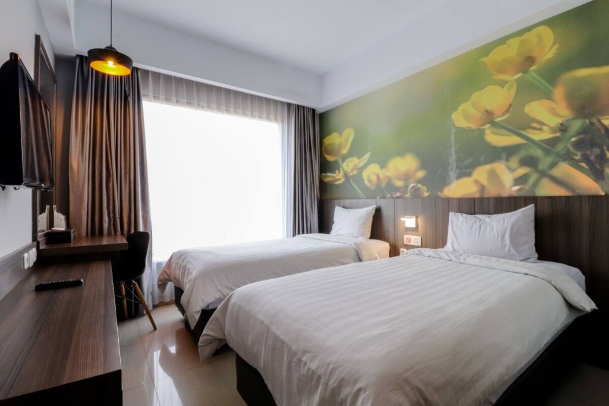 Habitación superior con 2 camas individuales | Wifi gratis