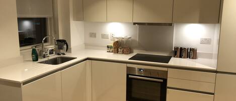 Apartment | Private kitchen | Fridge, microwave, oven, dishwasher