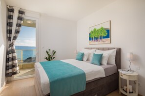 公寓, 海景 | 2 多间卧室、客房内保险箱、熨斗/熨衣板、免费 WiFi