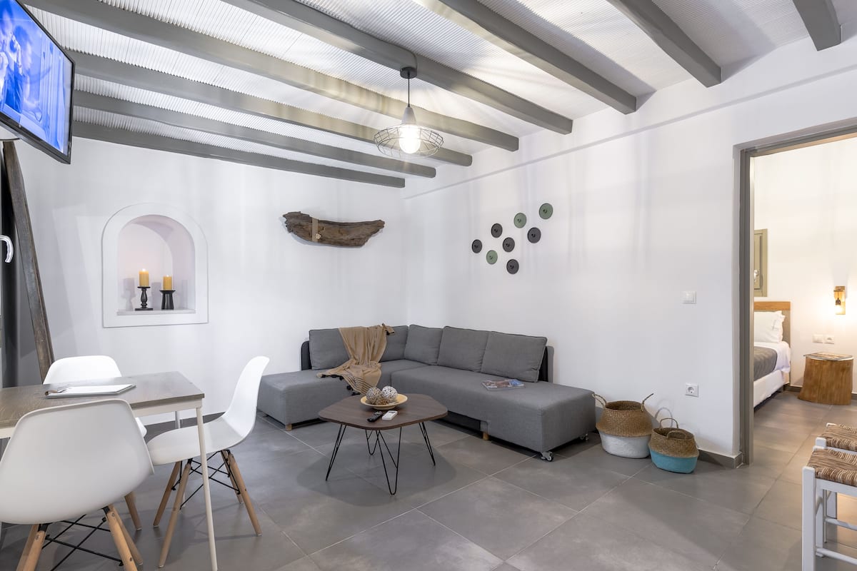 Superior Apartment (For 4) | Living area | Flat-screen TV