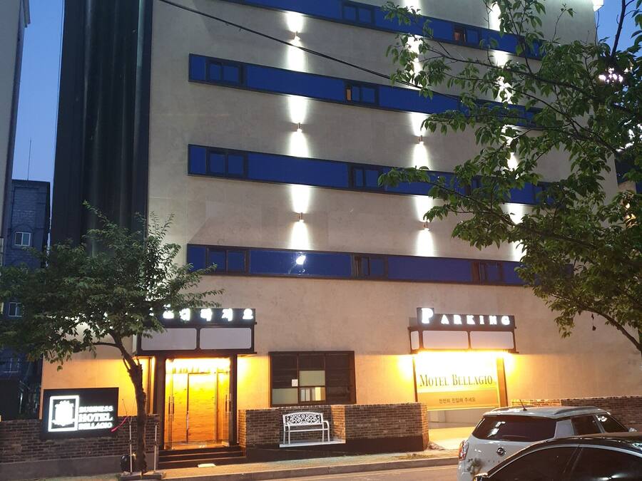 Front of property – evening/night