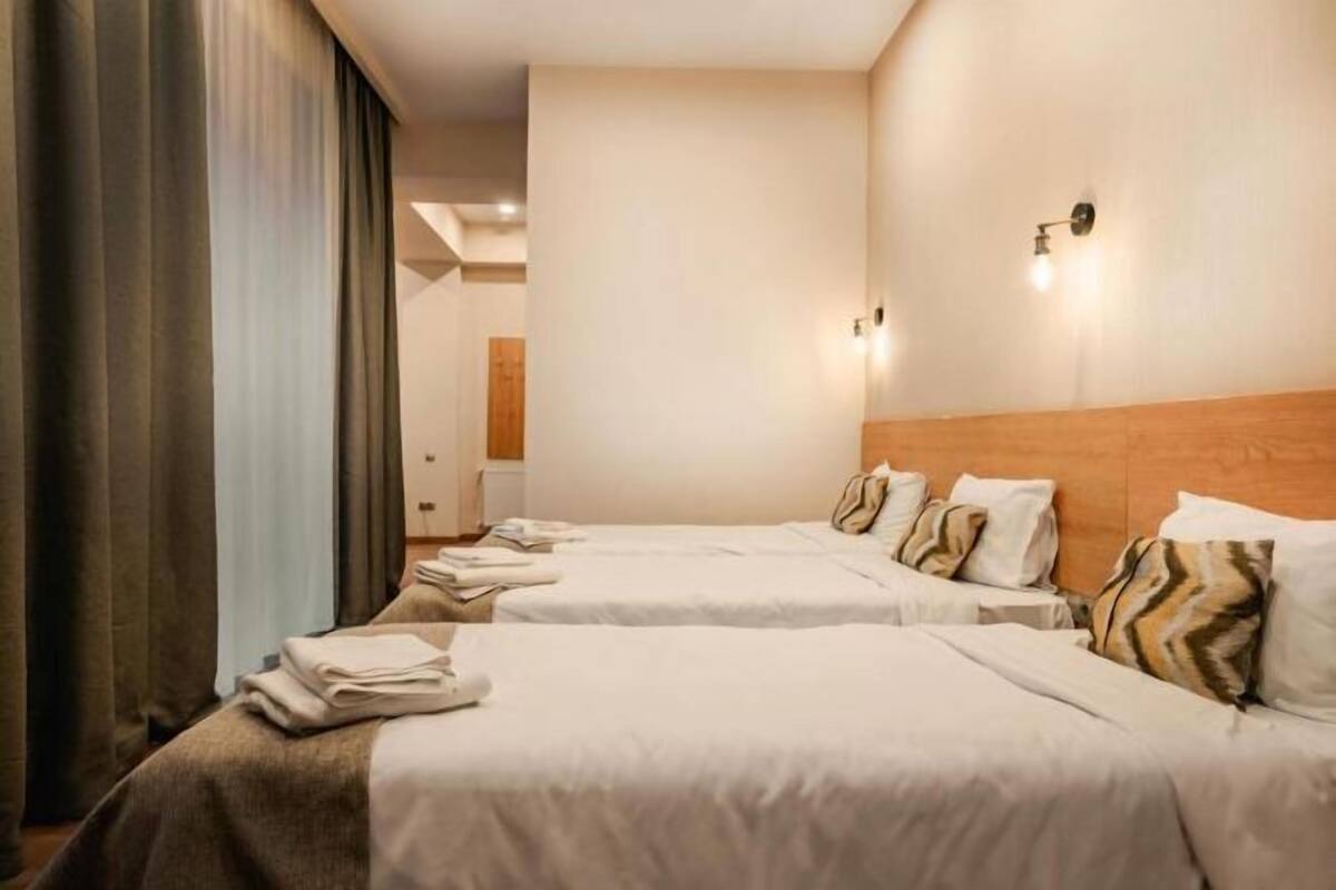 1 habitación y ropa de cama de alta calidad