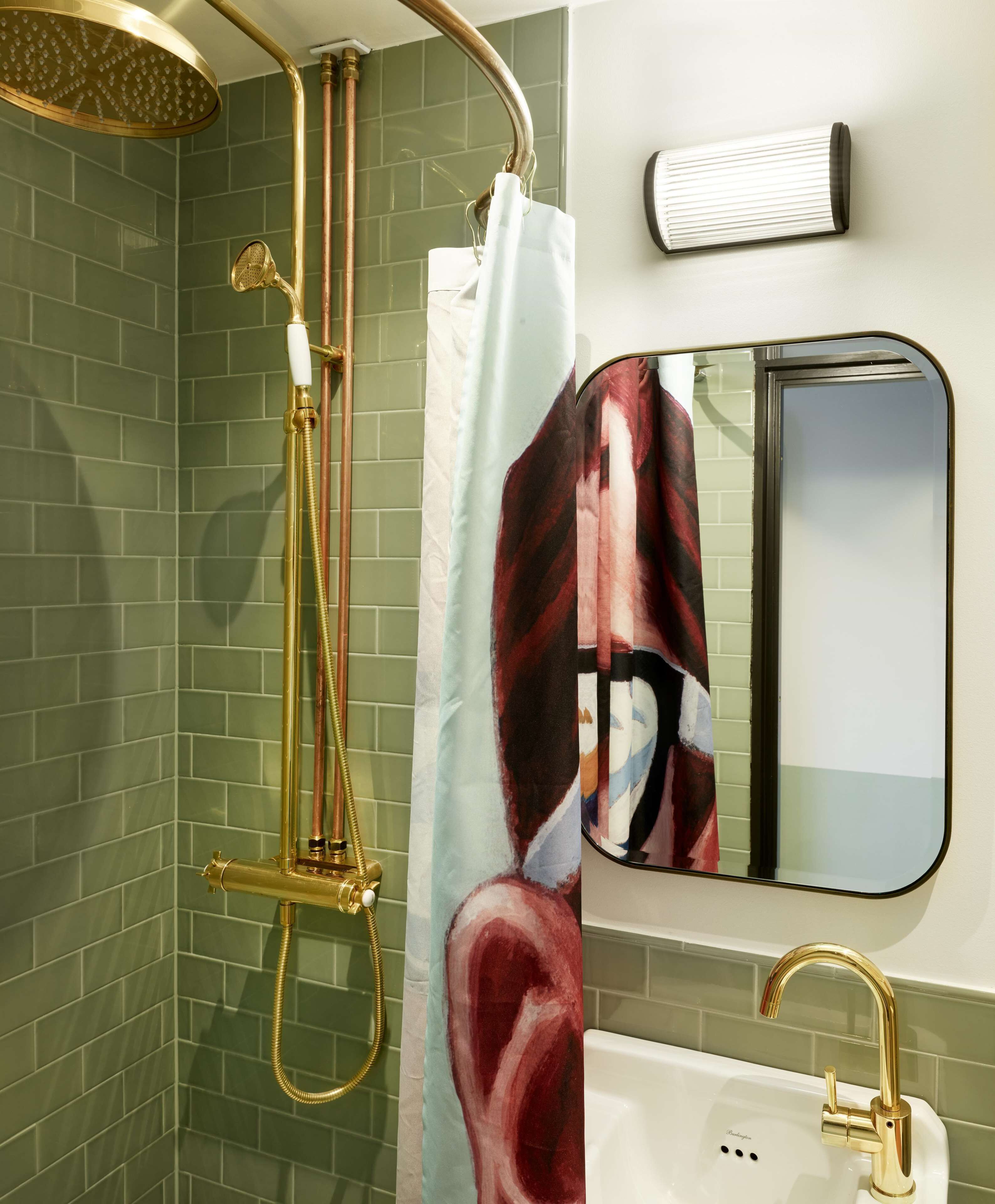 shower, hair dryer, bathrobes, slippers